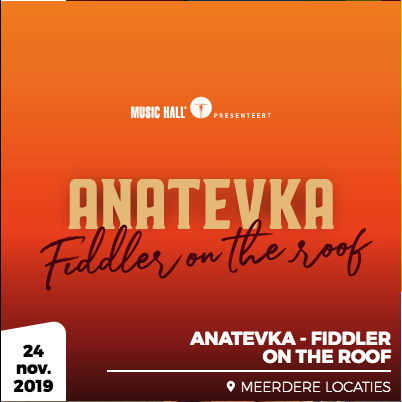 Illustration. Anatevka. Fiddler on the roof. De Broadway-klassieker met een hart voor traditie keert terug naar België. 2019-11-24